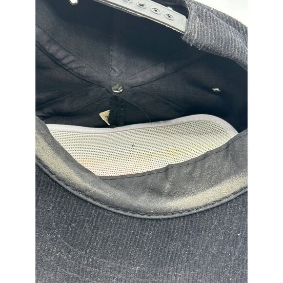 Vintage AVIA Corduroy SnapBack Trucker Hat Black Embroidered Logo - Picture 9 of 9